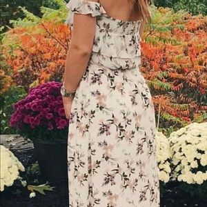 maxi floral dress!!